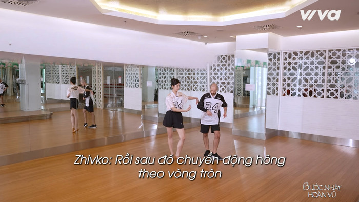 Hooyeon chăm chỉ tập luyện trước khi lên sân khấu Bước Nhảy Hoàn Vũ. Ảnh: Chụp màn hình