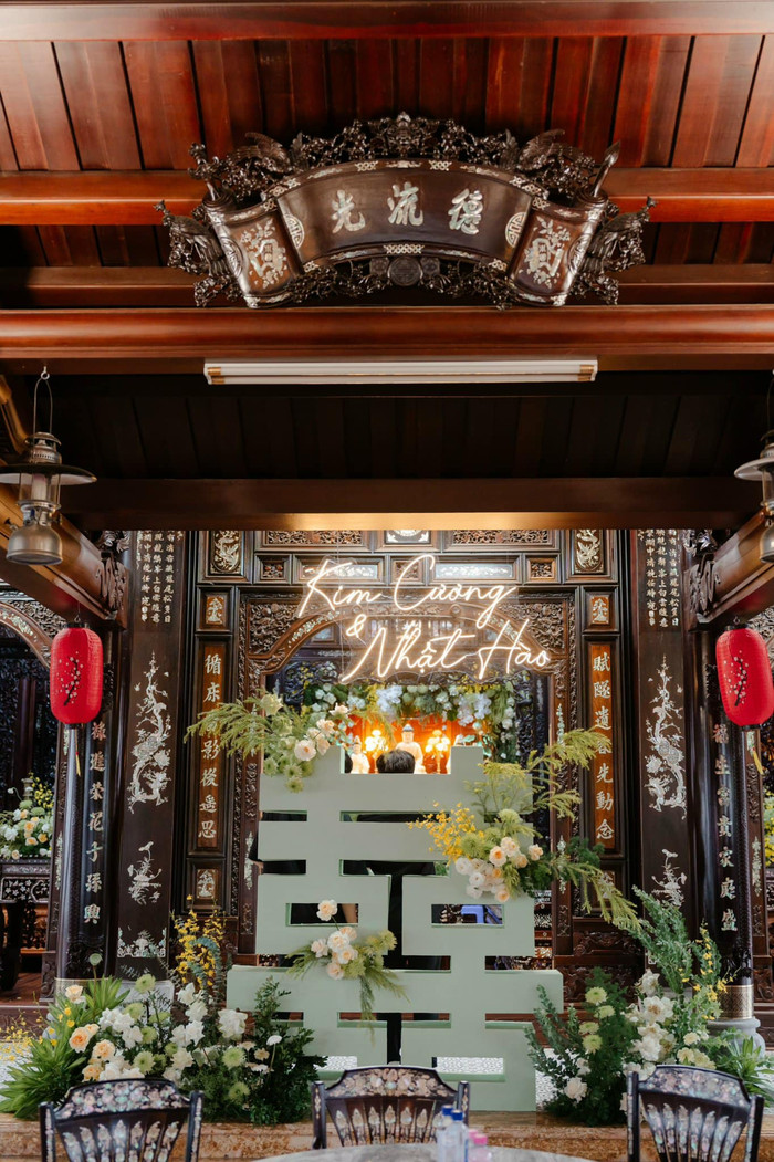 Gia tiên nhà gái khiến nhiều người xuýt xoa.