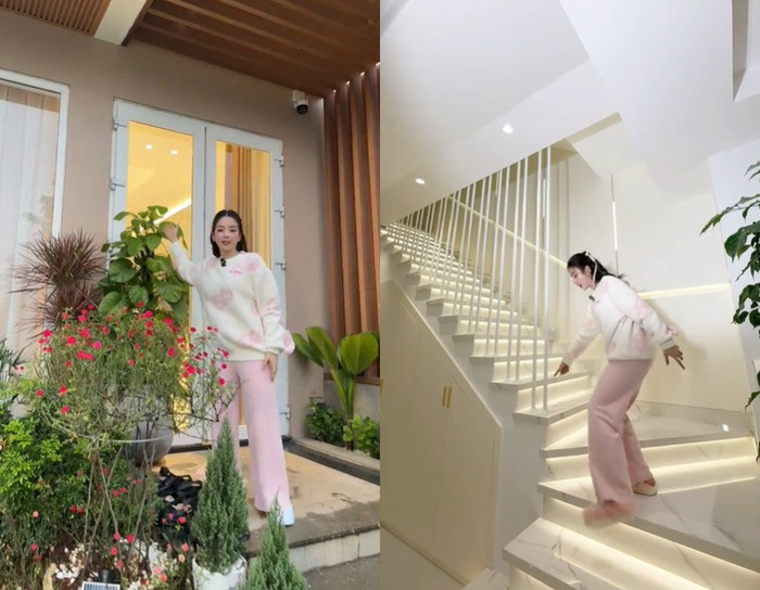 Nữ DJ đăng tải video giới thiệu nhà vừa tậu vào tháng 10 vừa qua. (Ảnh chụp màn hình FBNV)