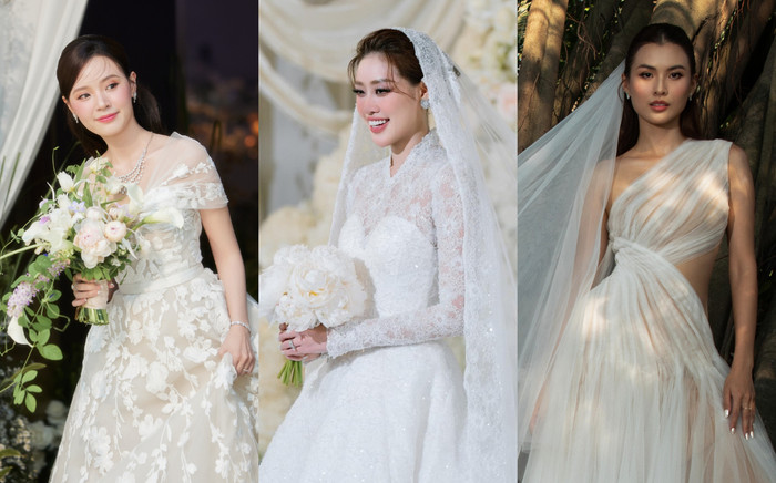 Váy cưới của dàn sao Việt trong năm 2024: Midu đẳng cấp hết mức! Ảnh 2