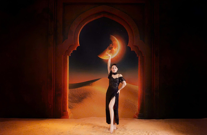 Mẹ bỉm Phương Oanh cực 'slay' trên sàn diễn. 