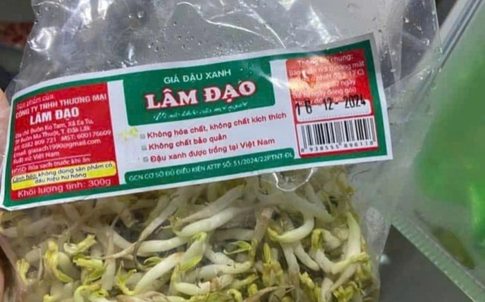 Hình ảnh túi giá đỗ ngâm chất cấm ở Đắk Lắk Ảnh 2