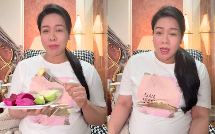 Showbiz 24h: Nhật Kim Anh vui vẻ hứa với khán giả rằng cô sẽ livestream mỗi ngày trước khi sinh con. Ảnh: FBNV