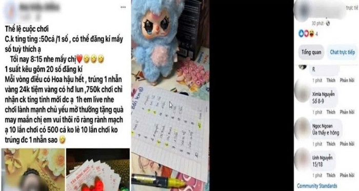 Trò chơi 'xé túi mù' là hình thức cờ bạc trá hình. Ảnh: Công an TP Hà Nội