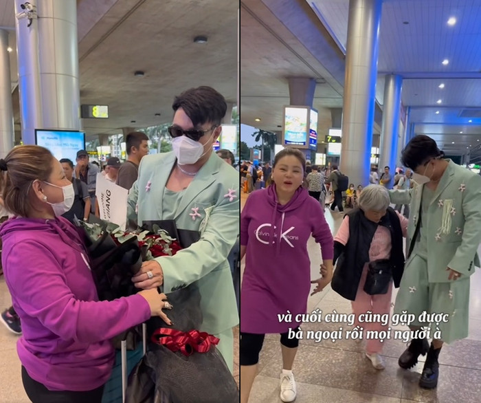 May mắn là ngay sau đó nữ diễn viên đã tìm được mẹ ruột. (Ảnh chụp màn hình từ FB Lê Dương Bảo Lâm)