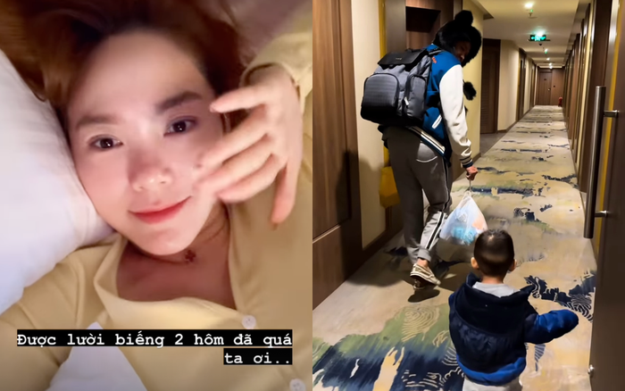 Minh Hằng vui vẻ tận hưởng chuyến đi khi được chồng hết mực cưng chiều, quan tâm. Ảnh: Instagram minhhang2206