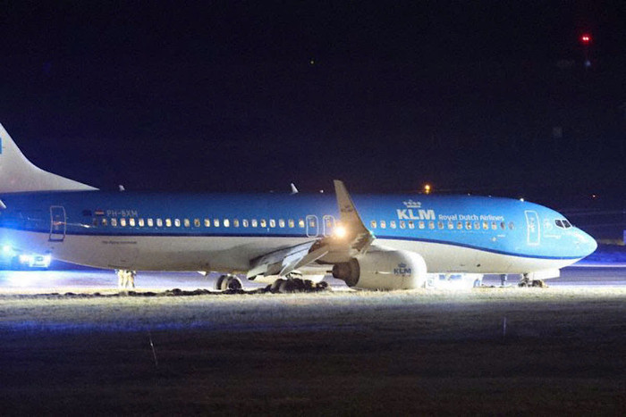 Chiếc Boeing 737-800 của KLM gặp nạn ở Na Uy. Ảnh: The Aviation Heral