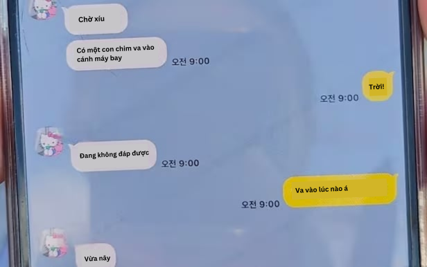 Những dòng tin nhắn cuối cùng của hành khách gửi cho người thân. Ảnh: Chosun Ilbo