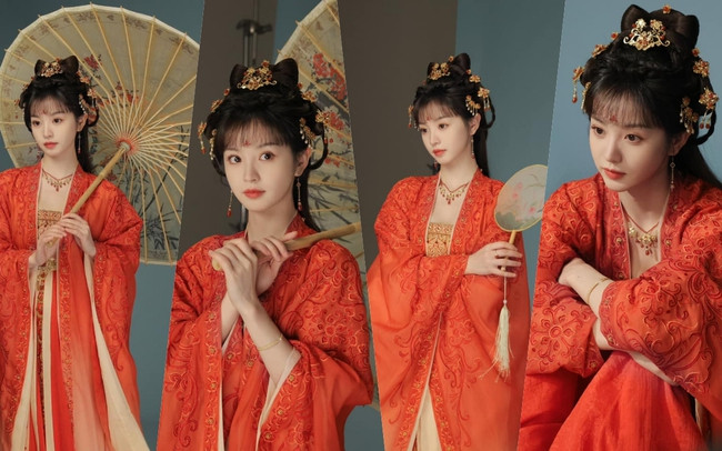 Tạo hình xinh đẹp của Điền Hi Vi khiến nhiều khán giả thích thú.