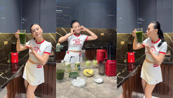 Phương Oanh từng chia sẻ về loại thức uống vừa tốt cho sức khỏe, vừa đẹp dáng.