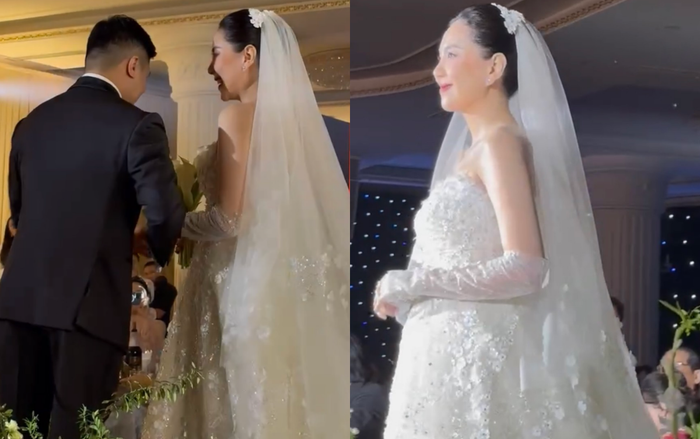 Trên mạng xã hội đang xuất hiện ảnh MC Mai Ngọc diện váy trắng như cô dâu. (Ảnh: Tiền Phong)