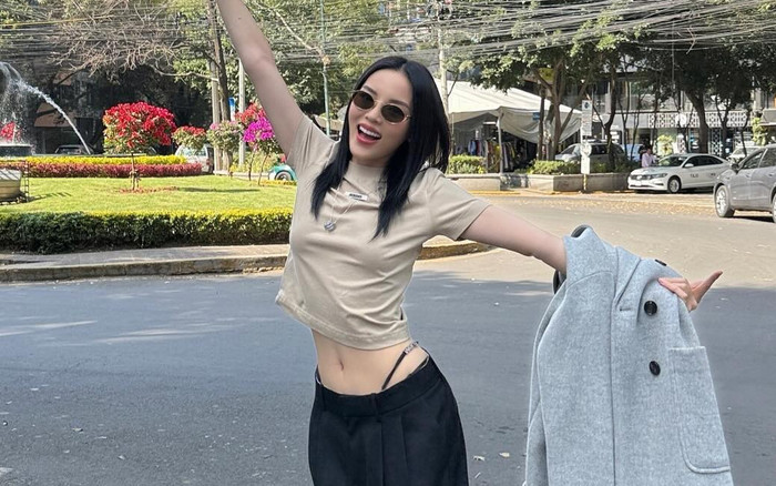 Hoa hậu Kỳ Duyên 'chanh xả' tột độ khi xuống phố Ảnh 2