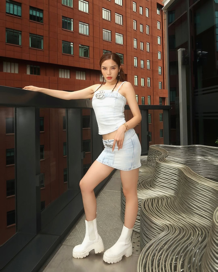 Hoa hậu Kỳ Duyên sở hữu phong cách thời trang ấn tượng, chuẩn fashionista. (Ảnh: FBNV)