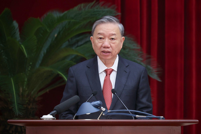 Tổng Bí thư Tô Lâm phát biểu. Ảnh: Thống Nhất/TTXVN  