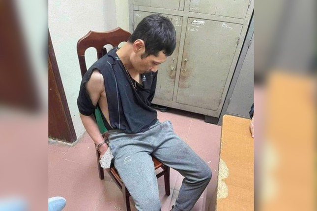 Nghi phạm tại cơ quan điều tra. (Ảnh: Công an cung cấp)