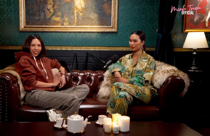 Minh Triệu - Hà Anh bàn luận về chủ đề cách đối diện với chuyện cũ. Ảnh: Chụp màn hình