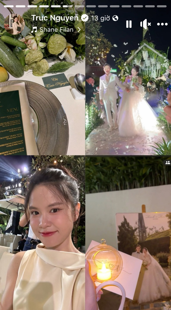 Tizi lẻ bóng ở đám cưới Việt Phương Thoa