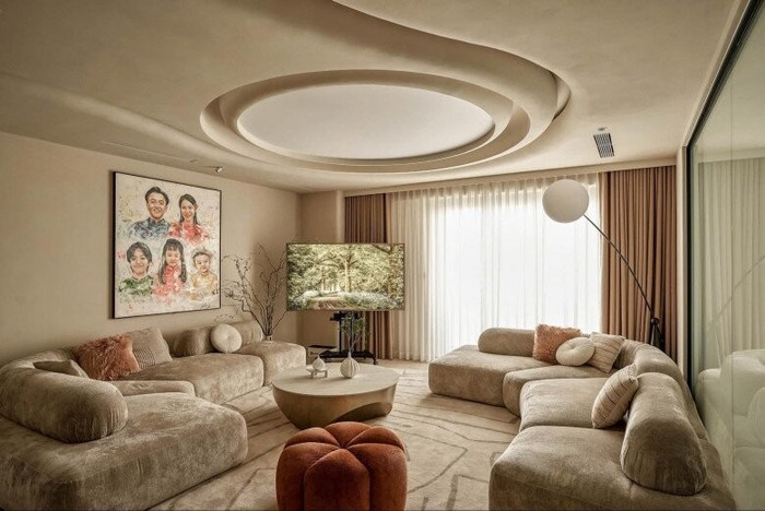 Căn hộ mới tậu của vợ chồng Cường Đô La - Đàm Thu Trang. (Ảnh FBNV)