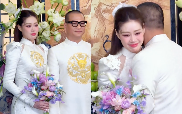 Showbiz 24h: Hoa hậu Khánh Vân rơi nước mắt trong ngày trọng đại. Ảnh: FBNV