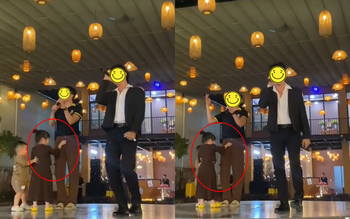 Hành động nhạy cảm của con gái nam diễn viên Lê Dương Bảo Lâm. (Ảnh: Sưu tầm) 