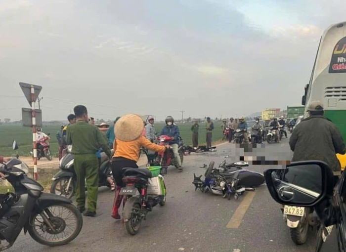 Nơi xảy ra tai nạn. Ảnh: độc giả cung cấp.