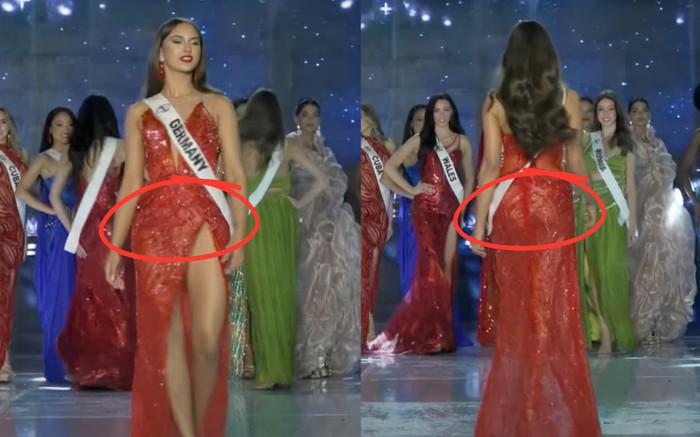 Thí sinh Miss Intercontinental 2024 lộ nội y khi diễn dạ hội Ảnh 2