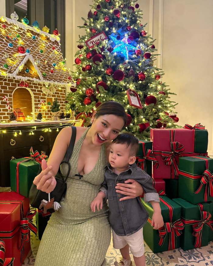 Phương Trinh Jolie trong những tháng cuối thai kỳ. Sắp sinh, nữ diễn viên vẫn giữ được nguồn năng lượng dồi dào. (Ảnh: FBNV)