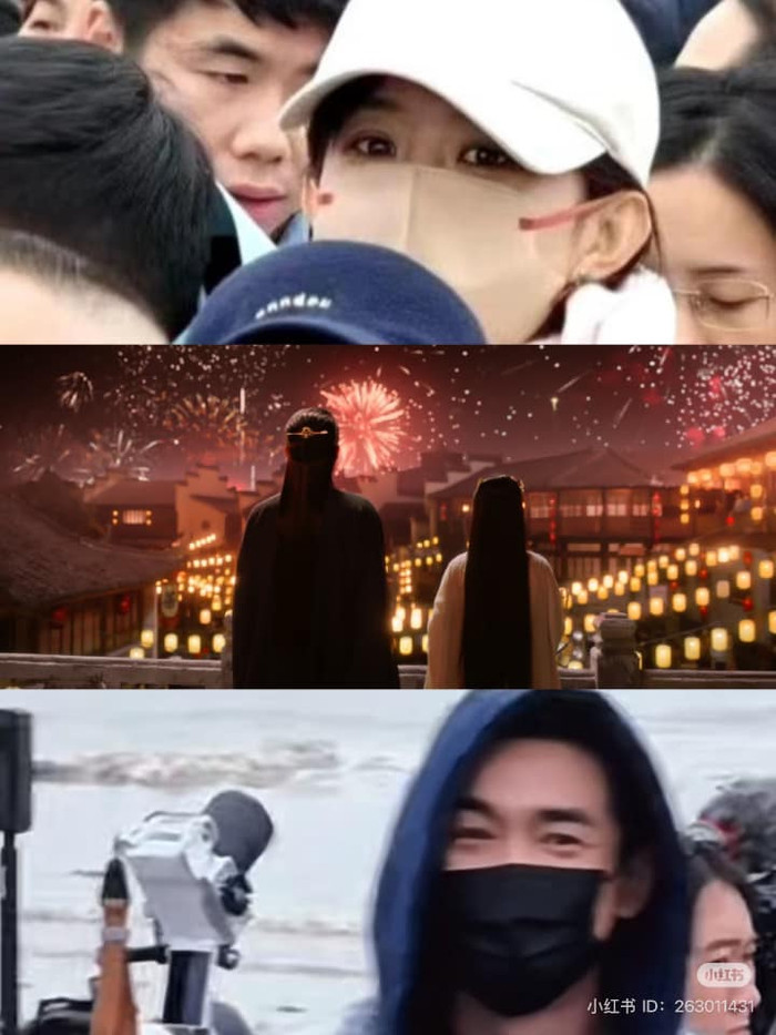 Trong Dữ Phượng Hành từng xuất hiện một phân cảnh nam nữ chính xem pháo hoa thả đèn lồng