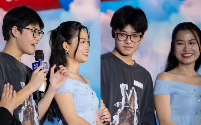 Bước sang tuổi 13, cậu bé có chiều cao nổi bật.