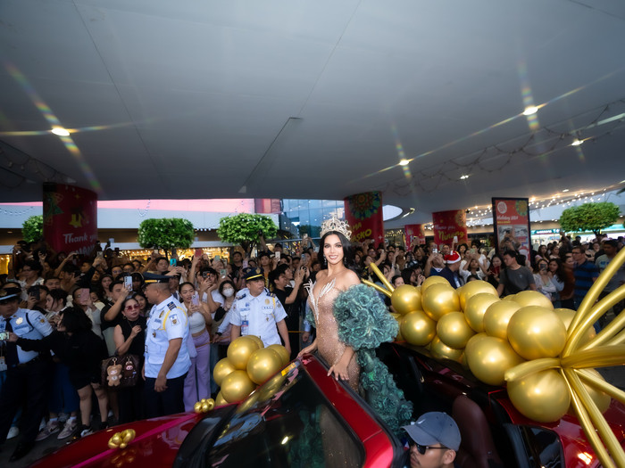 Á hậu 1 - Miss Grand International 2024 vừa có chuyến diễu hành tại quê nhà Philippines sau khi đoạt danh hiệu.