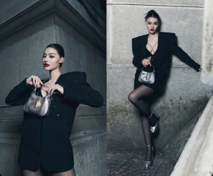 Á hậu Kiều Loan diện đồ 'hở bạo', lộ nội y khi tham dự sự kiện.