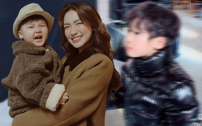 Con trai Hòa Minzy 'gây sốt' với nhan sắc cực phẩm khi theo mẹ đi diễn Ảnh 2