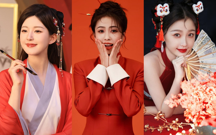 Tạo hình năm mới của sao nữ Cbiz: Triệu Lộ Tư lấn lướt Bạch Lộc, Ngu Thư Hân Ảnh 2