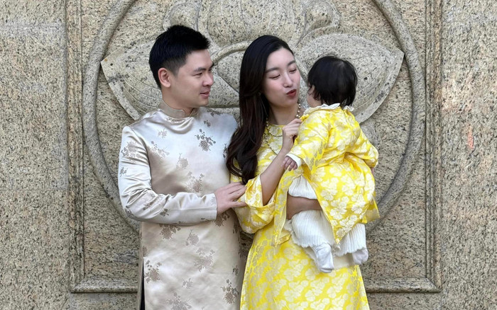 Đỗ Mỹ Linh tươi tắn bên cạnh chồng thiếu gia, lần đầu cho ái nữ 'lên sóng Ảnh 2