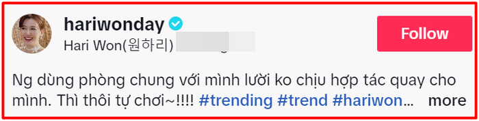 Mới đầu năm, Hari Won đã trách móc Trấn Thành 'không chịu hợp tác' Ảnh 2