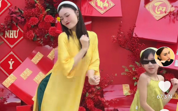 'Đu trend' ngày Tết đầy cuốn hút cùng cháu ruột, Ninh Dương Lan Ngọc 'lượm' ngay triệu view Ảnh 2