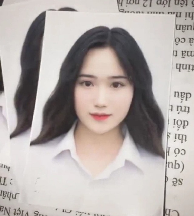 Ảnh thẻ của nữ sinh Phạm Châu Hồng Vân (sinh năm 2000, quê Đà Nẵng). 