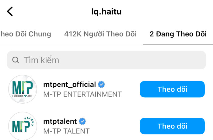 Đối với tài khoản Instagram cá nhân, Hải Tú cũng có động thái tương tự