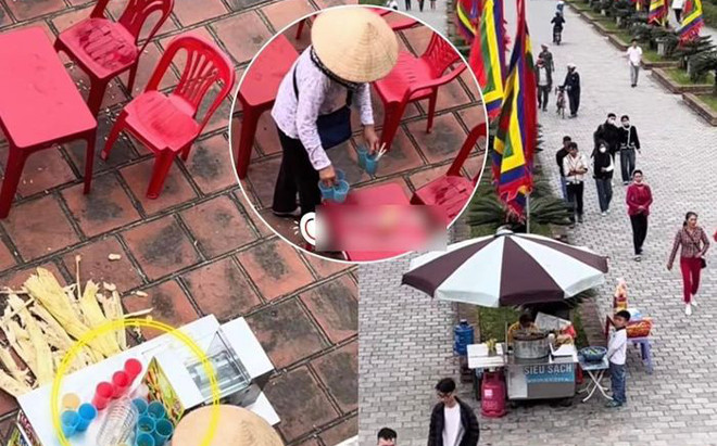 Xôn xao quán nước mía ở Đền Trần lấy nước uống thừa của khách trước bán cho khách sau Ảnh 2
