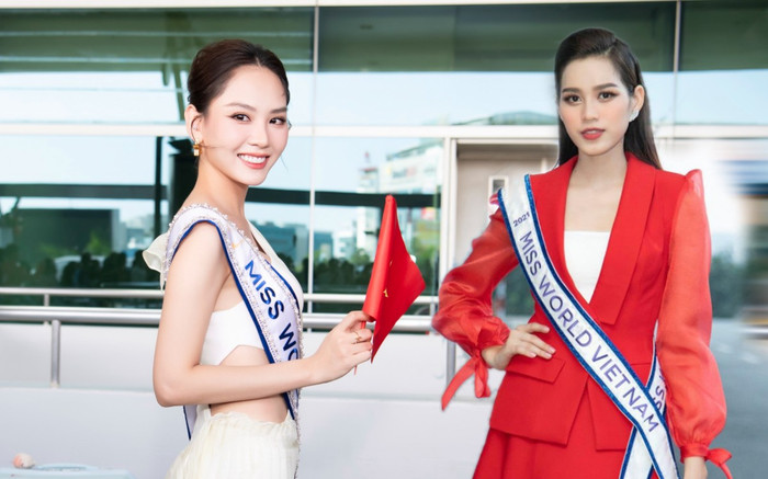 Soi gu thời trang sân bay đi thi Miss World của Mai Phương, Đỗ Thị Hà và Lương Thùy Linh Ảnh 2