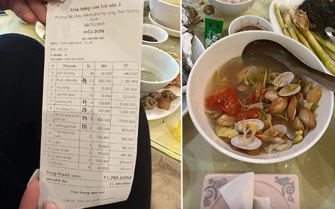 Bị tố 'chặt chém' 11 triệu đồng cho 1 bữa hải sản dịp Tết, chủ nhà hàng ở Quảng Ninh nói gì? Ảnh 2