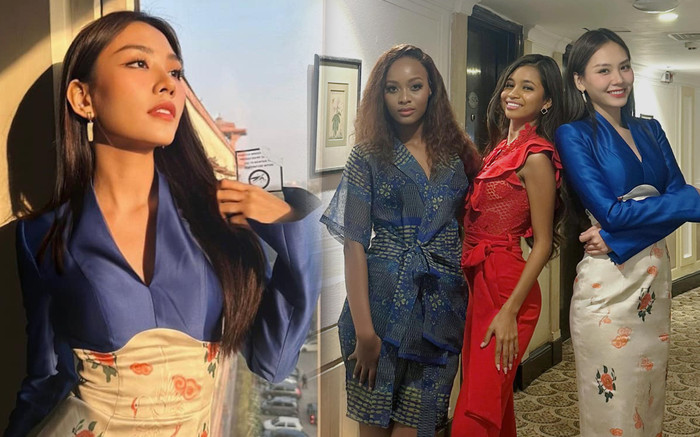 Ngày đầu của Mai Phương ở Miss World: Trang phục 'tỉ lệ nghịch' với thái độ Ảnh 2