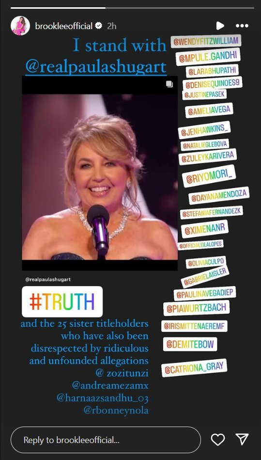 Chia sẻ của cựu Hoa hậu Hoàn vũ 1997.