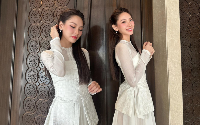 Mai Phương mang áo bà ba đến Miss World Ảnh 2
