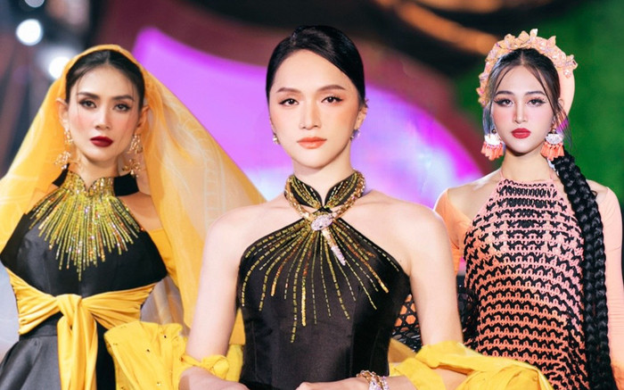Dàn người đẹp 'cạnh tranh' cổ phục trên sàn catwalk: Hương Giang - Võ Hoàng Yến, ai đỉnh hơn ai? Ảnh 2