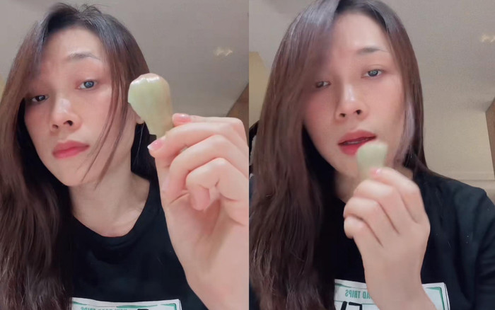 Có gì trong clip Mỹ Tâm ngồi ăn mận mà hút về hàng triệu lượt xem? Ảnh 2