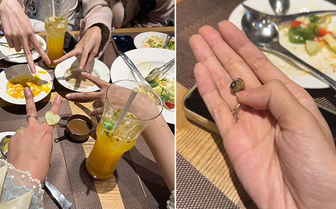 Thưởng thức bít tết tại nhà hàng nổi tiếng, TikToker tá hỏa phát hiện con ốc sên còn sống trong rau Ảnh 2