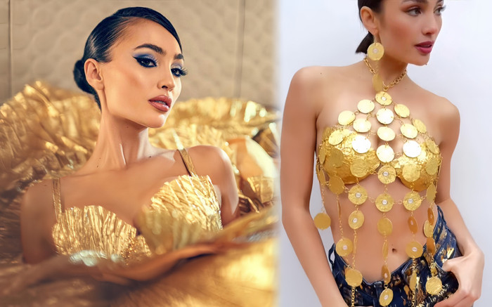 Miss Universe 2022 gây sốt với thiết kế từ vỏ kẹo chocolate Ảnh 2