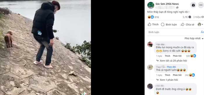 Hơn 3 triệu lượt xem clip thanh niên đi thả cá cùng hàng ngàn bình luận hài hước