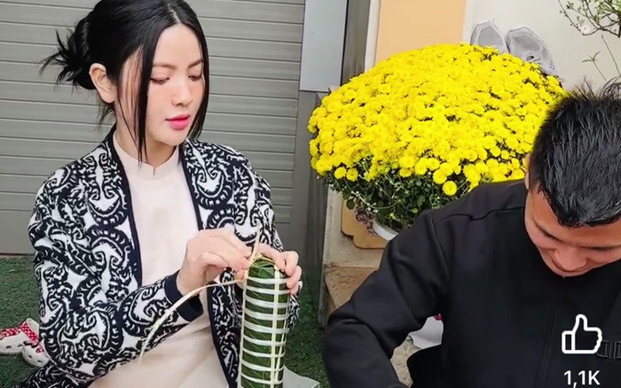 Mới đăng ký kết hôn, Chu Thanh Huyền đã ra dáng dâu đảm ở nhà chồng Ảnh 2